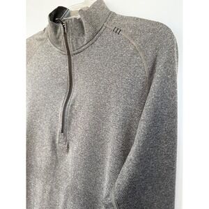 Lululemon Mens Metal Vent Tech 1/4 Zip Pullover Men's Small Grey "For the Bacon"
